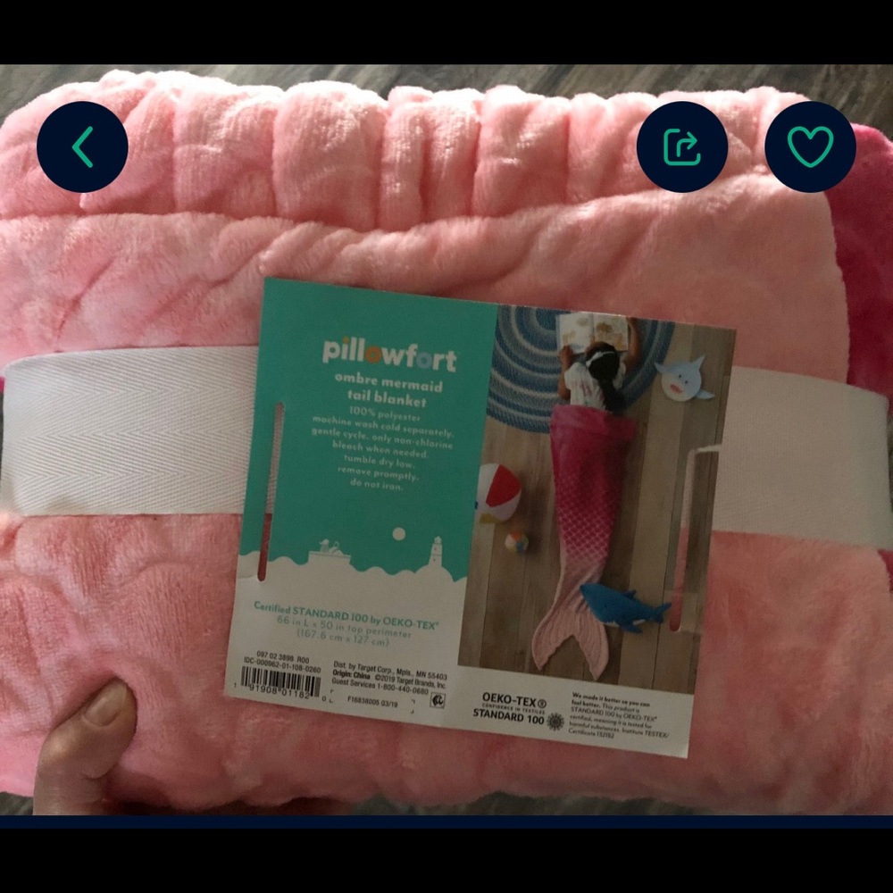 Mermaid fleece blanket